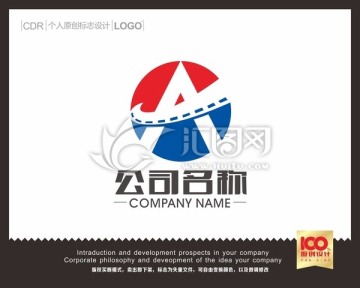 A影视logo