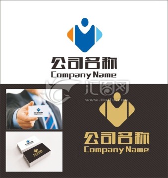字母M 人才LOGO