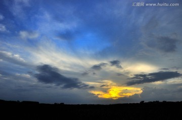 夕阳彩云 黄昏