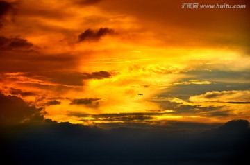 夕阳彩云 黄昏