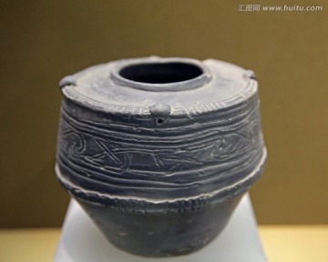 新石器时代黑皮陶罐