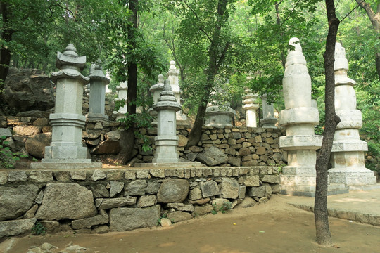 天津蓟县盘山 塔林