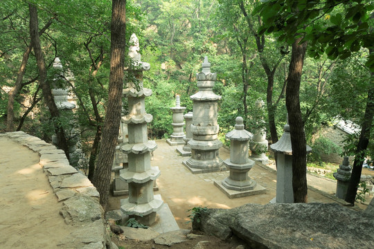 天津蓟县盘山 塔林