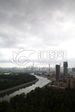 深圳河风景