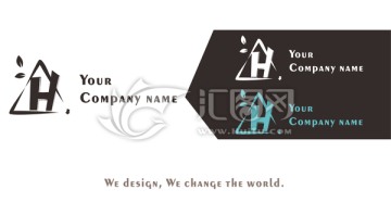 装饰装修企业logo设计 矢量