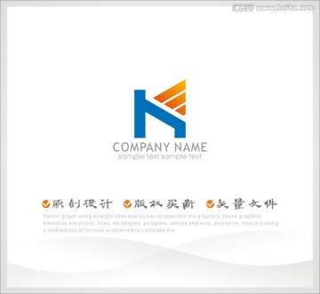 H字母logo K字母logo