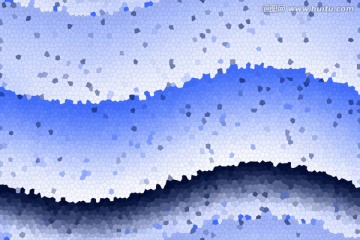 染色玻璃 抽象海浪
