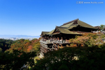 京都清水寺大殿清水舞台