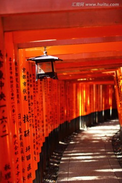 京都千本鸟居挂灯