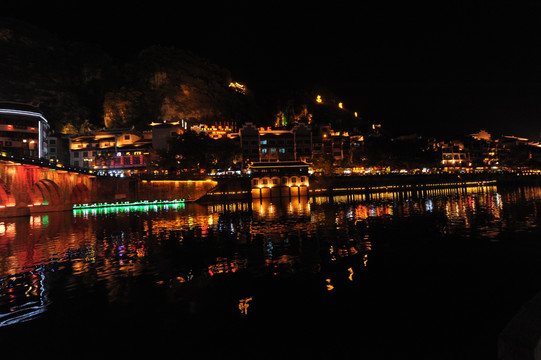 舞阳河酒吧街夜景