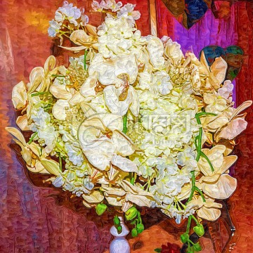 花卉裝飾油畫