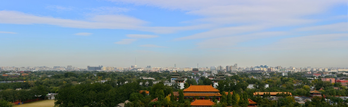 北京景山寿皇殿全景图