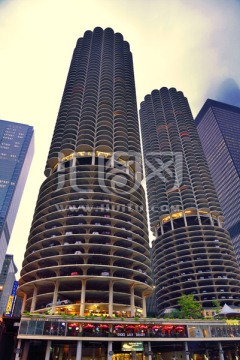 芝加哥标志性建筑玉米双子楼
