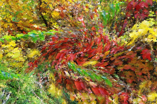 抽象油畫
