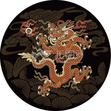 霸氣五爪團(tuán)龍紋圖