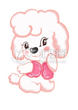 比熊犬插畫PSD分層