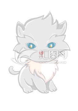 金吉拉貓插畫PSD分層
