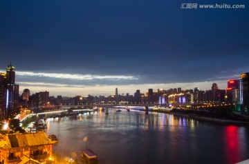 重庆夜景 嘉陵江