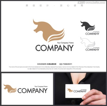 牛頭 獨(dú)角獸logo