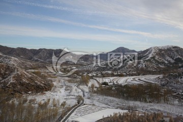 I山区雪景