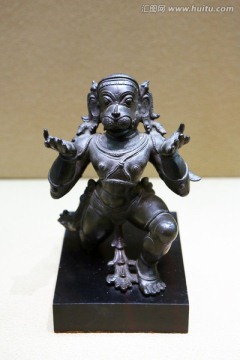 印度神猴哈努曼铜像