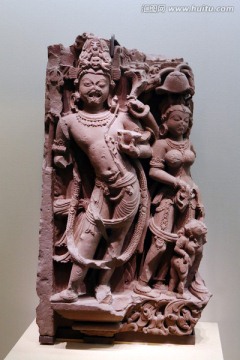 印度女河神庙显婆卫士像