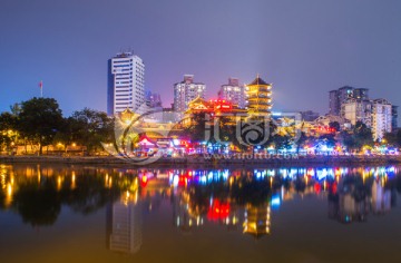 成都锦江夜景