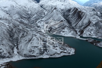 塔西河水库冬景