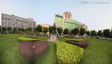 暨南大学孔子像180全景