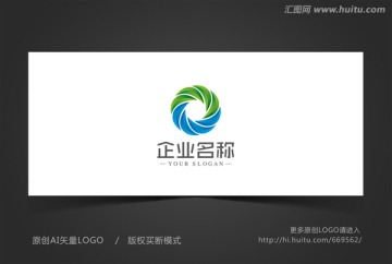 环保标志 绿色logo