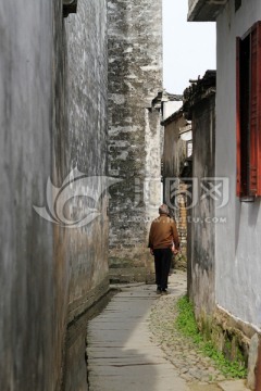 皖南古村小巷