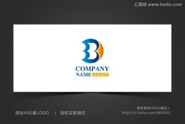 投资标志 字母B 企业logo