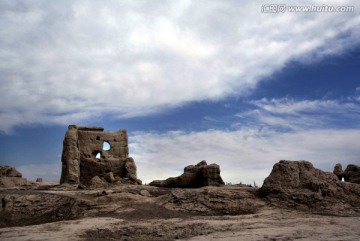 交河故城 土建筑残骸 城堡废墟