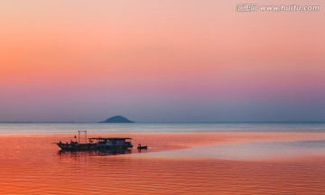 巢湖落日