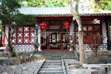 海口风光 五公祠 建筑 海口