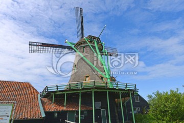 荷兰桑斯安斯风车
