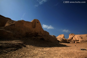 交河古城 城堡废墟 土墙土坯