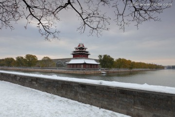 故宫角楼雪景