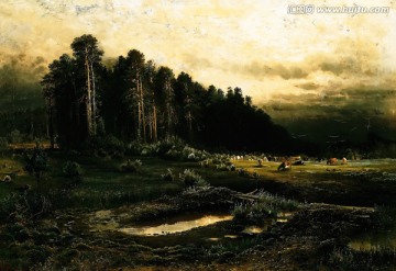 抽象風(fēng)景油畫