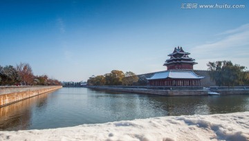 雪后的故宫角楼