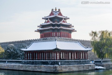 雪后的故宫角楼