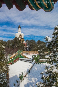 雪后北京北海公园