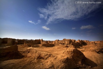 交河故城 古城废墟 土坯土墙