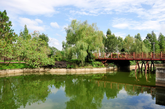 绿岸水景