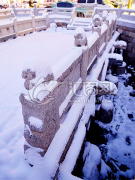 博济桥雪景