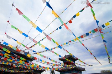 彩旗 五彩经幡