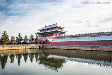 故宫神武门雪景高清图