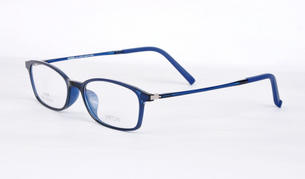 蓝色眼镜 镜框 板材镜架