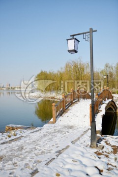 金水湖雪景