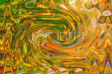 秋天抽象油畫